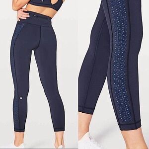 Lululemon Color Me Quick 7/8 Tights Leggings  25" Ladies Size 4